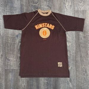 Burgundy Rimstars Short Sleeve Tee